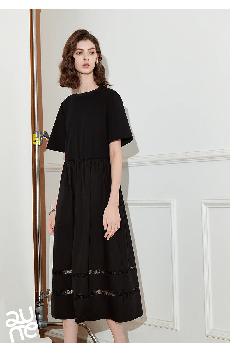 TOYOUTH Vestido feminino 2025 primavera novo vestido elegante 8519015