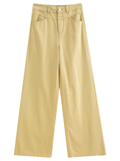 ​ Dushu 2025 jeans retos multicoloridos femininos – calças jeans casuais de pernas largas, conforto, uso diário, recém-chegado ​