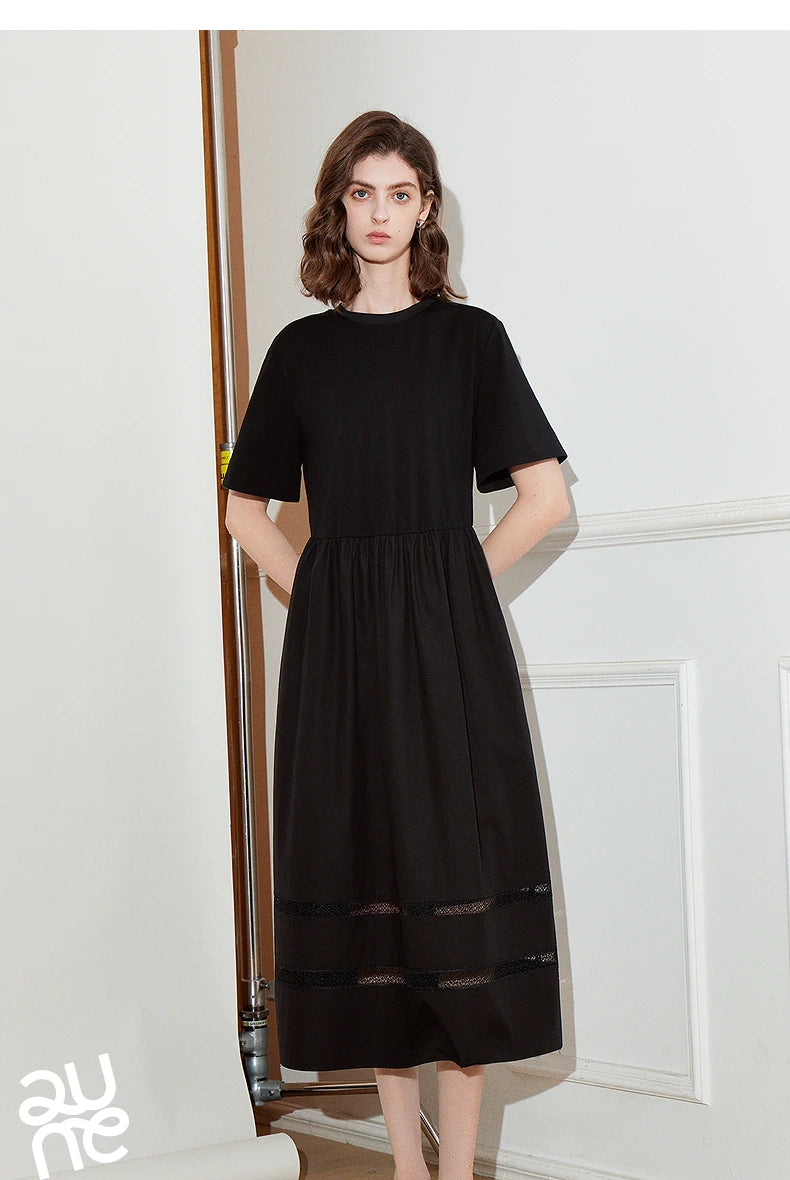 TOYOUTH Vestido feminino 2025 primavera novo vestido elegante 8519015