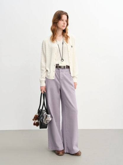 ​ Dushu 2025 jeans retos multicoloridos femininos – calças jeans casuais de pernas largas, conforto, uso diário, recém-chegado ​