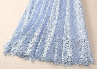 Vestido de Renda Midi Elegante Valentina Rubra