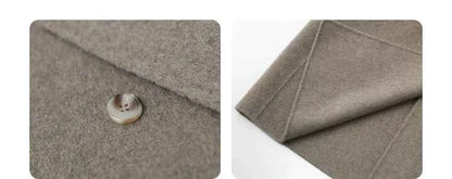 Casaco de Lã Trespassado Chic Ven — Elegância Atemporal