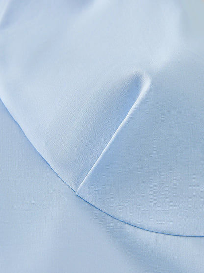 Camisa Minimalista Feminina em Lyocell e Algodão - AlmaChic