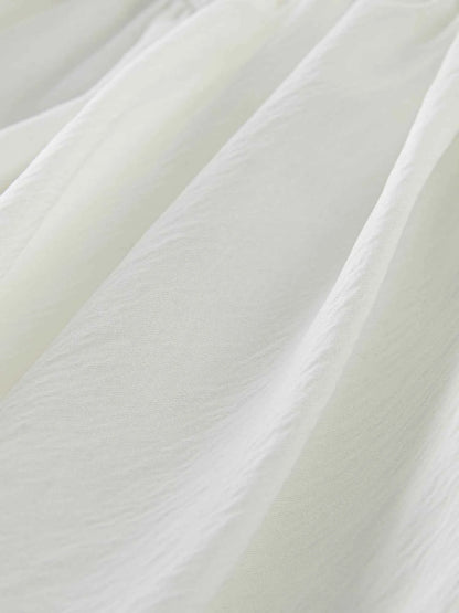 Vestido Curto de Algodão Pure Essence – Leveza e Sofisticação Natural