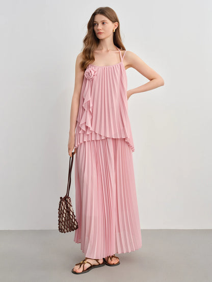 Blusa Floral Tridimensional Plissada - AlmaChic