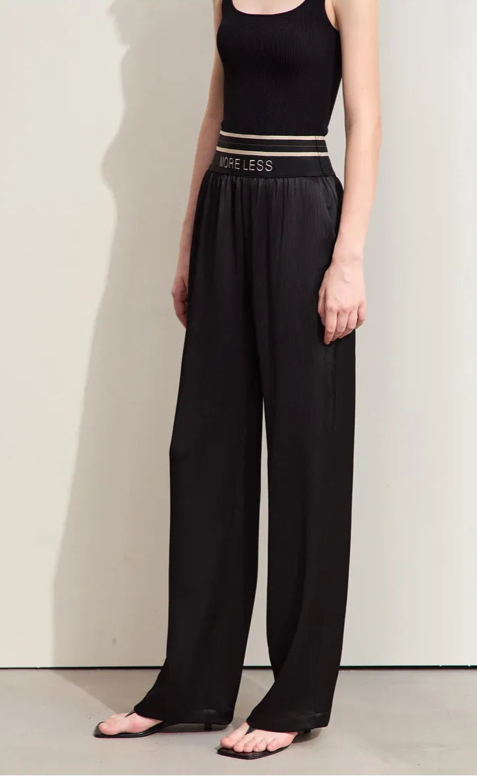 Calça Pantalona Feminina Cintura Alta Alfaiataria Summer Light - AlmaChic