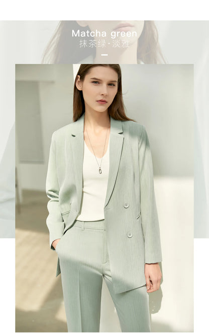 Amii minimalismo primavera terno escritório senhora blazer conjunto feminino rendas vneck tanques de cintura alta calças femininas shorts outfits 12060909