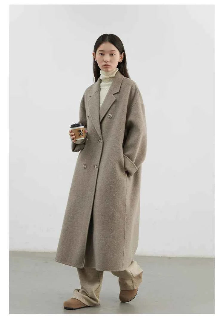 Casaco de Lã Trespassado Chic Ven — Elegância Atemporal