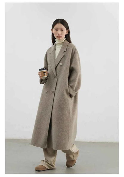 Casaco de Lã Trespassado Chic Ven — Elegância Atemporal