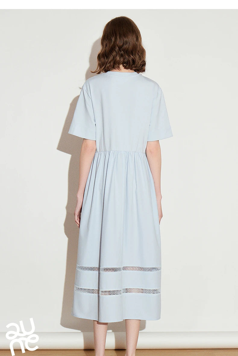 TOYOUTH Vestido feminino 2025 primavera novo vestido elegante 8519015