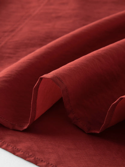 Dushu plus size feminino francês decote quadrado lado plissado elegante ancora vestido vermelho-2520 verão novos vestidos 25ds82788