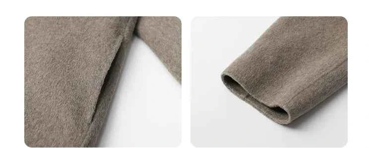 Casaco de Lã Trespassado Chic Ven — Elegância Atemporal