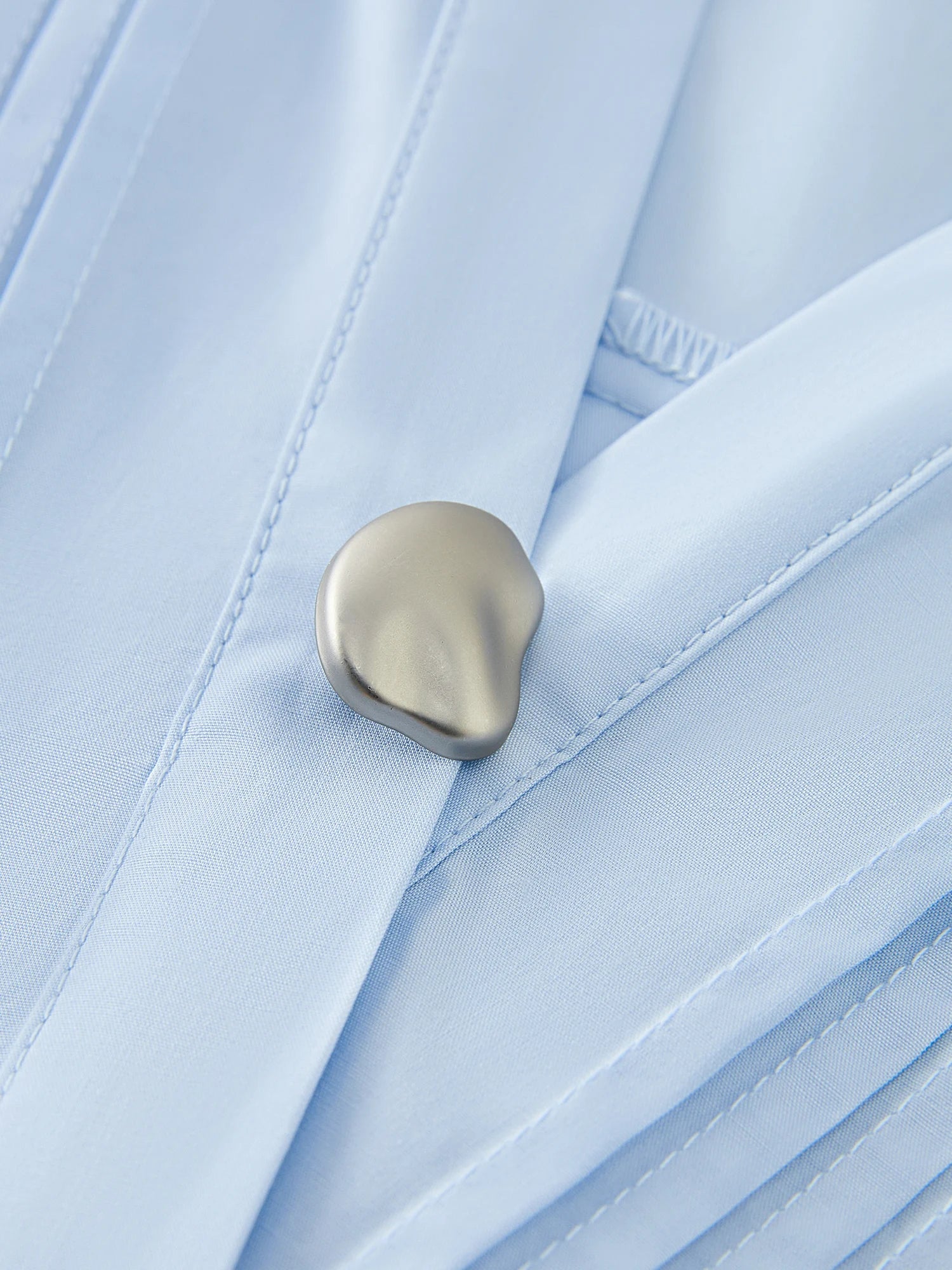 Camisa Minimalista Feminina em Lyocell e Algodão - AlmaChic