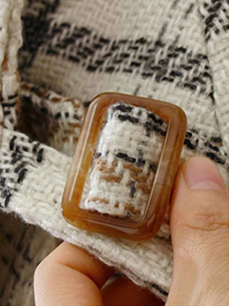 Casaco Longo Xadrez Lautaro — Elegância Atemporal