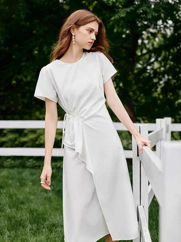 Vestido Midi Feminino Linha A Conforto Essencial Claire