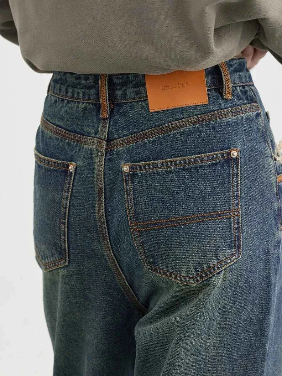 Calça Jeans Feminina Wide Leg Plus Size - AlmaChic