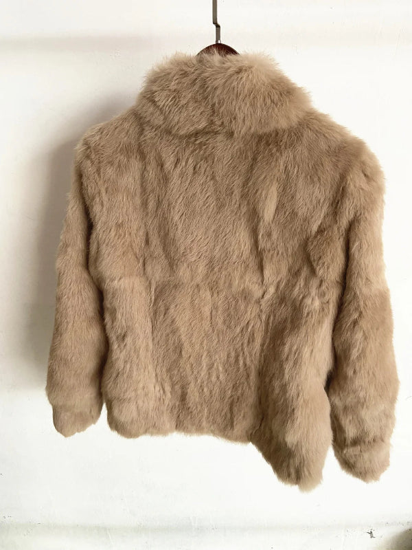 Casaco Feminino de Pele de Coelho Fancy Margaux