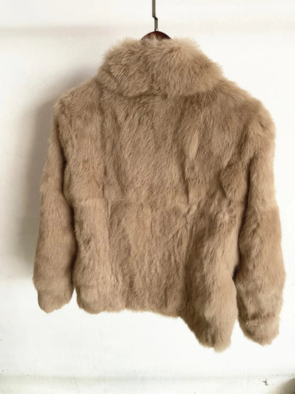 Casaco Feminino de Pele de Coelho Fancy Margaux