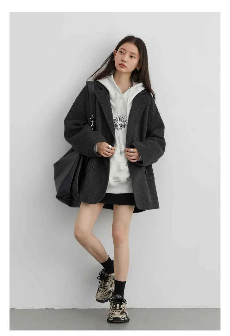 Casaco de Lã Feminino Venus Dupla Face - AlmaChic