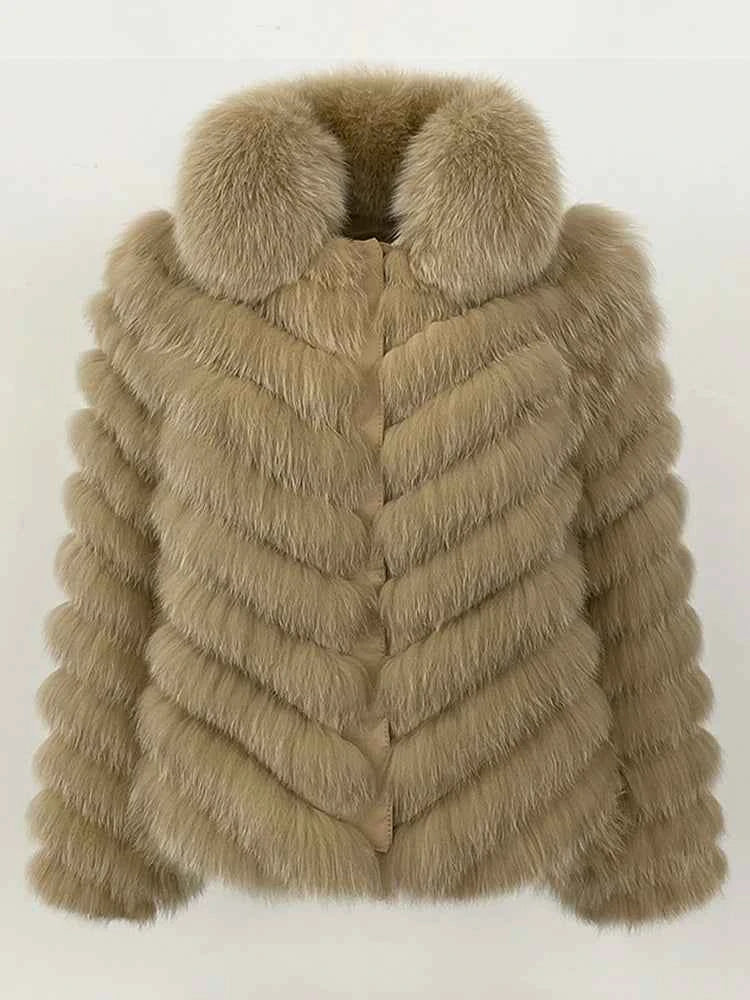 Jaqueta de Pele de Raposa — Elegância Atemporal