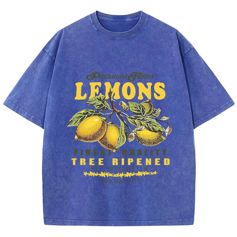 Camiseta Premium Oversized Lemons - AlmaChic