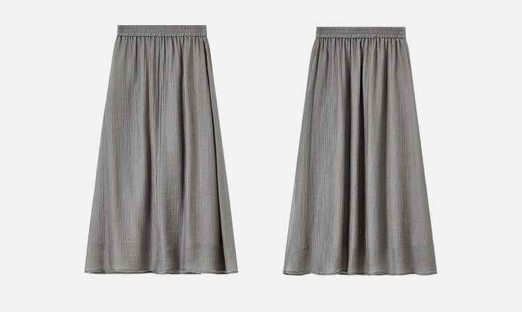 Conjunto Feminino Elegante em Lyocell Camisa e Saia Élodie