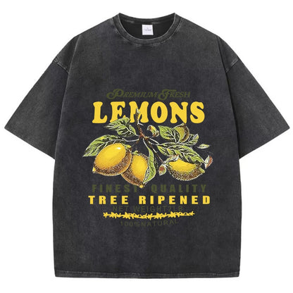 Camiseta Premium Oversized Lemons - AlmaChic