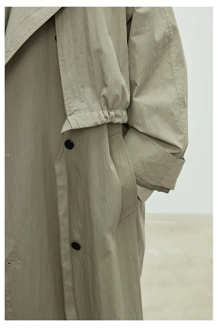 Trench Coat Oversized Feminino Camille — Estilo Europeu e Versatilidade Casual