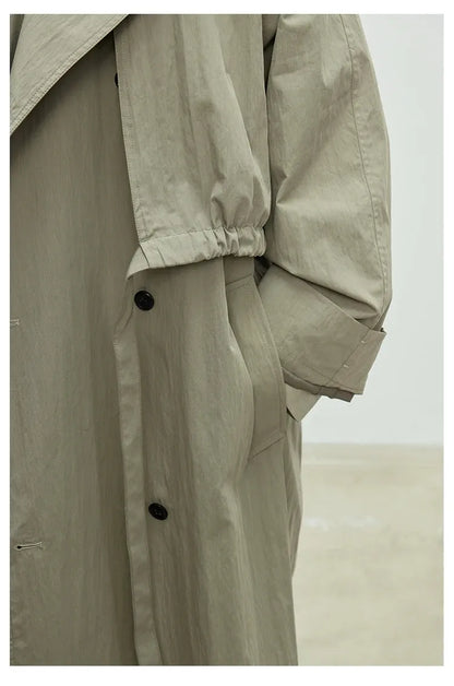 Trench Coat Oversized Feminino Camille — Estilo Europeu e Versatilidade Casual