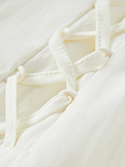 Vestido Feminino Elegância Francesa Gola Quadrada - AlmaChic