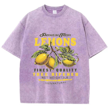 Camiseta Premium Oversized Lemons - AlmaChic