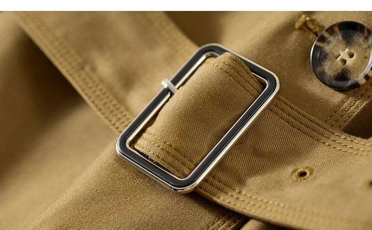 Sentubila-Elegante Trench Coat Longo Feminino, Blusão Solto, Jaqueta Traseiro Duplo, Casacos, Inverno, Outono, 123F42871