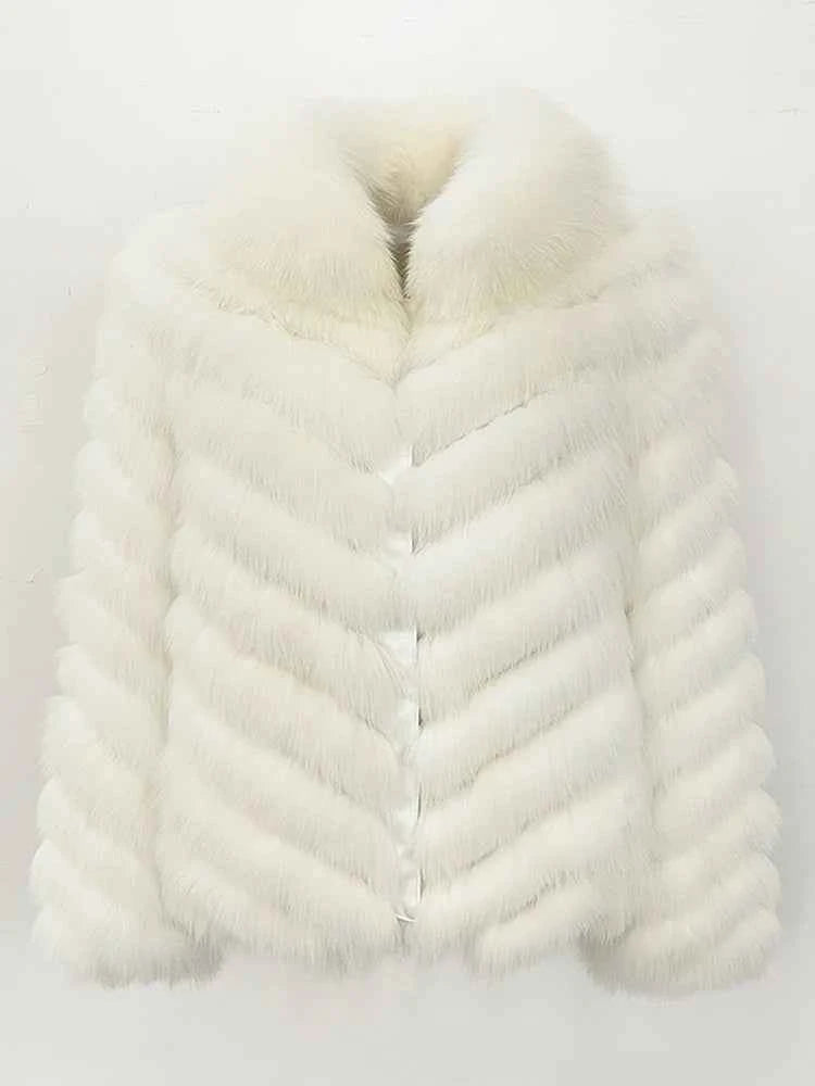 Jaqueta de Pele de Raposa — Elegância Atemporal