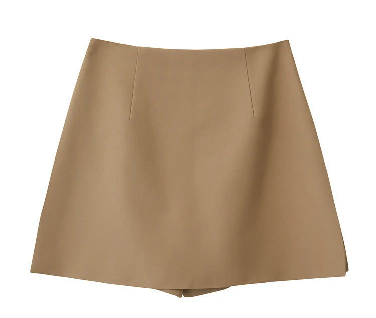 Saia-Shorts A-Line AlmaChic Cintura Alta - AlmaChic