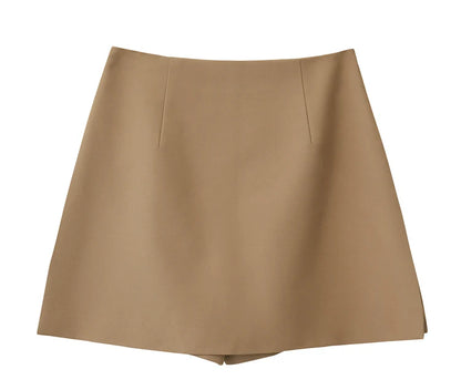 Saia-Shorts A-Line AlmaChic Cintura Alta - AlmaChic