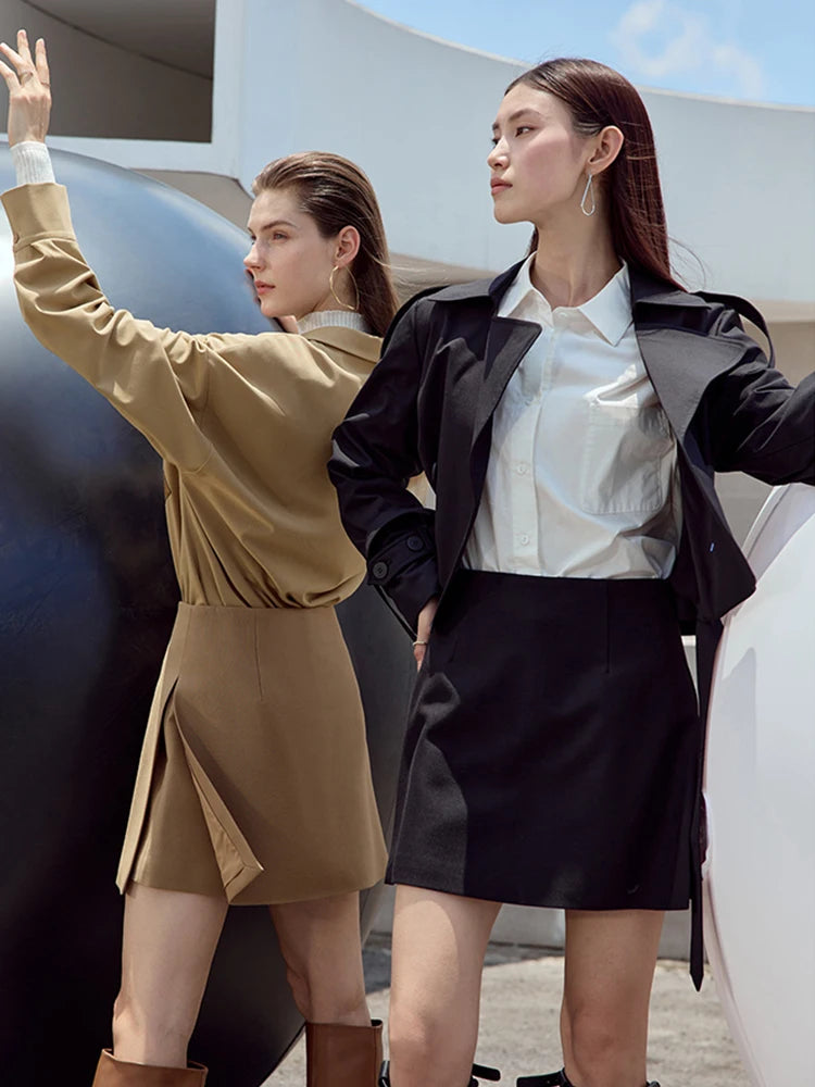 Saia-Shorts A-Line AlmaChic Cintura Alta - AlmaChic