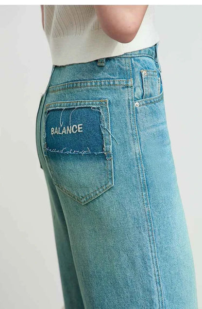 Calça Wide Leg Feminina Élise Soft Denim – Leveza Elegante que Transforma Sua Presença