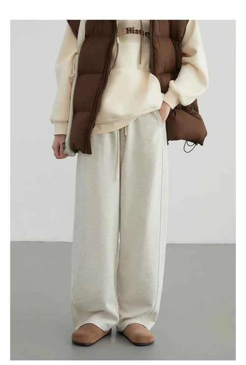 Calça Moletom Feminina Casual Luxe – Conforto e Estilo com Cintura Alta - AlmaChic