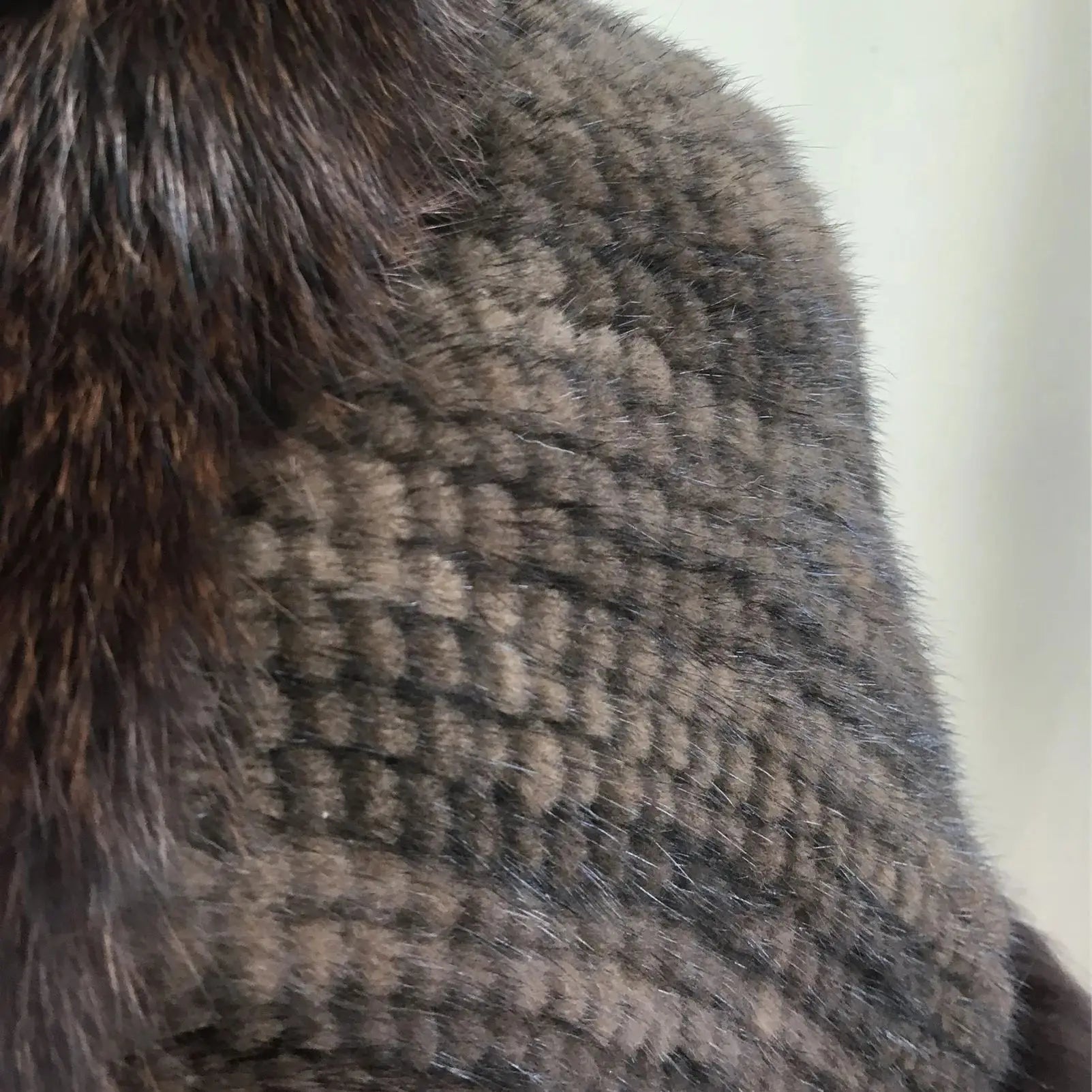 Xale de tricô de pele de vison real com gola de corte de pele de raposa, estola de capa frontal, xale branco coreano peludo luxuoso, inverno