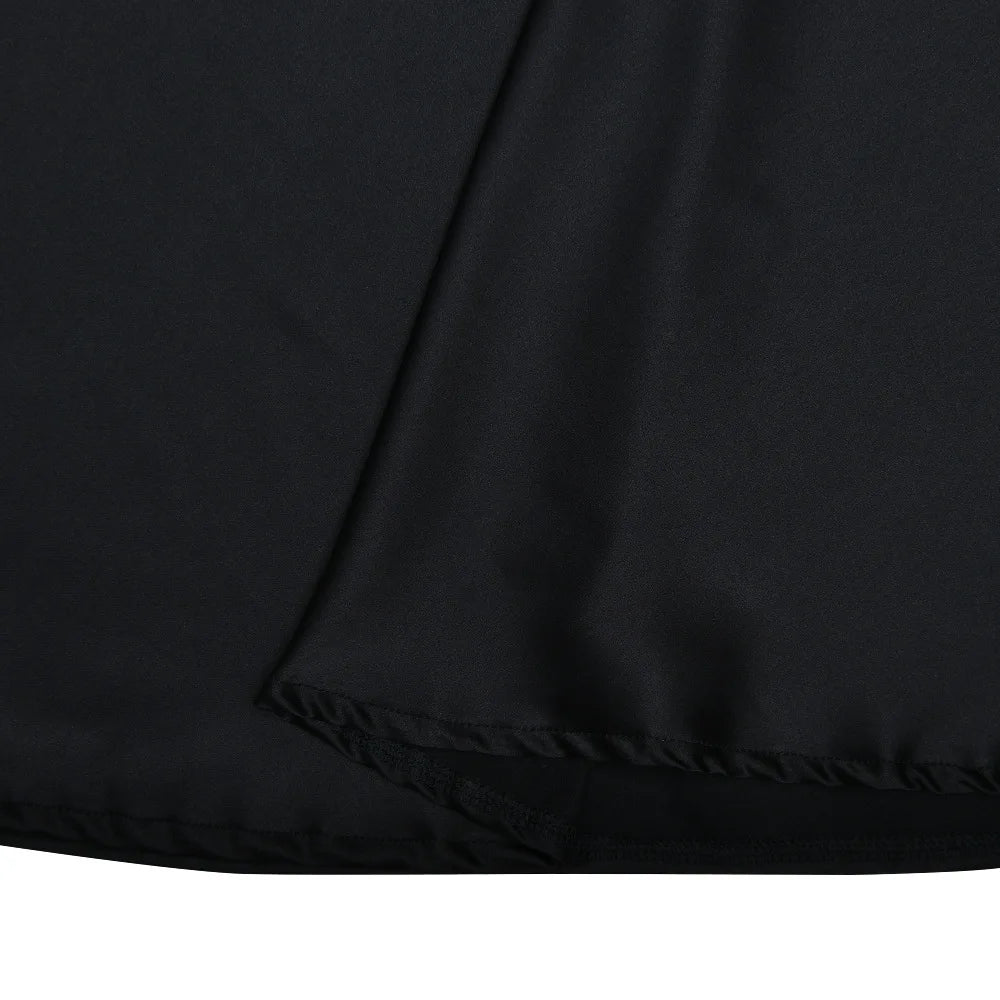 Vestido Maxi Elegante em Cetim com Recortes - AlmaChic