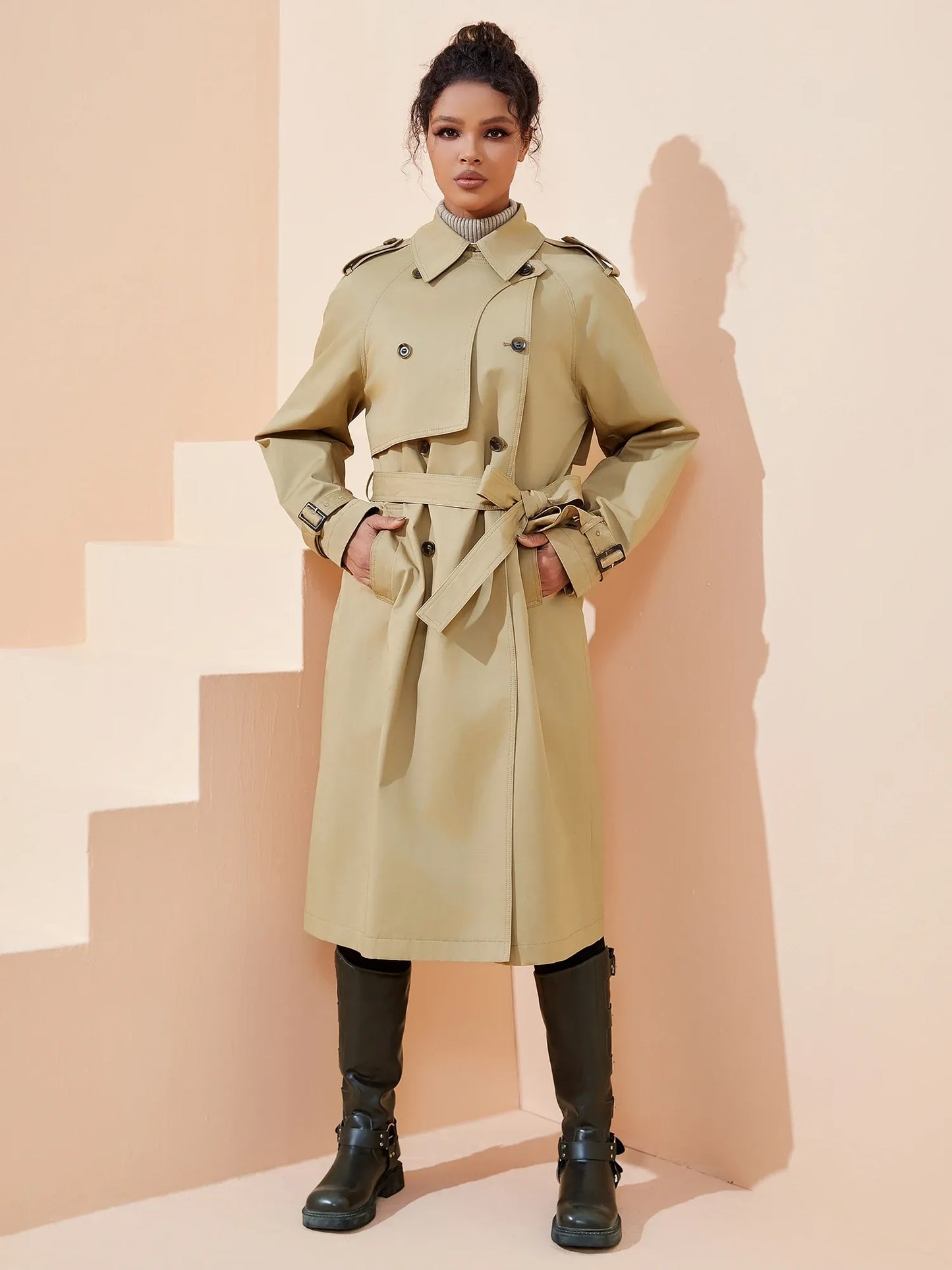 Trench Coat Feminino Alana Elegance - AlmaChic
