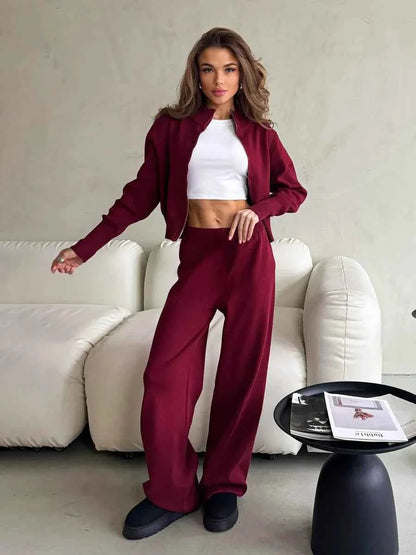 Bornladies Elegância Atemporal: Conjunto de Malha Feminina