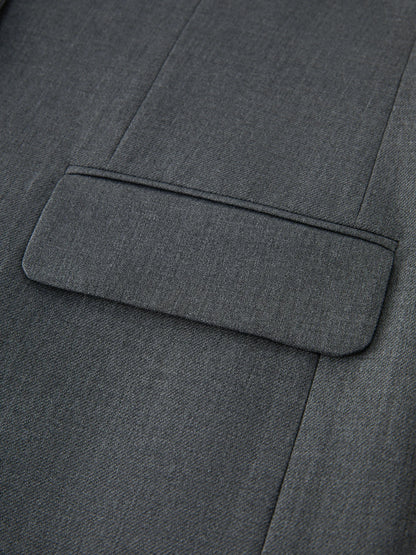 Fsle rosa cinza elegante estilo casual blazer jaqueta para mulher 2025 primavera novo design versátil streetwear chique outfits 25fs11224