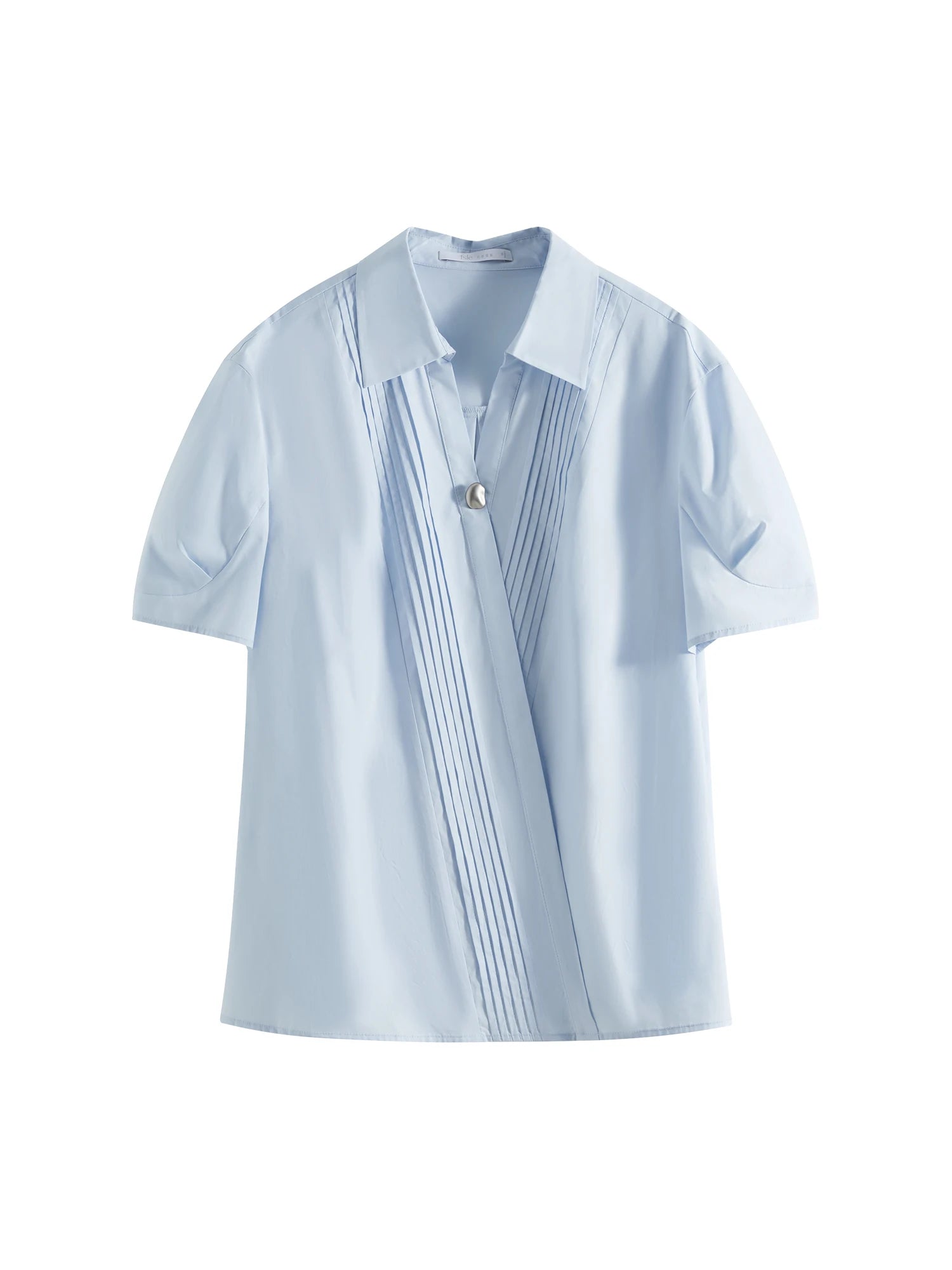 Camisa Minimalista Feminina em Lyocell e Algodão - AlmaChic