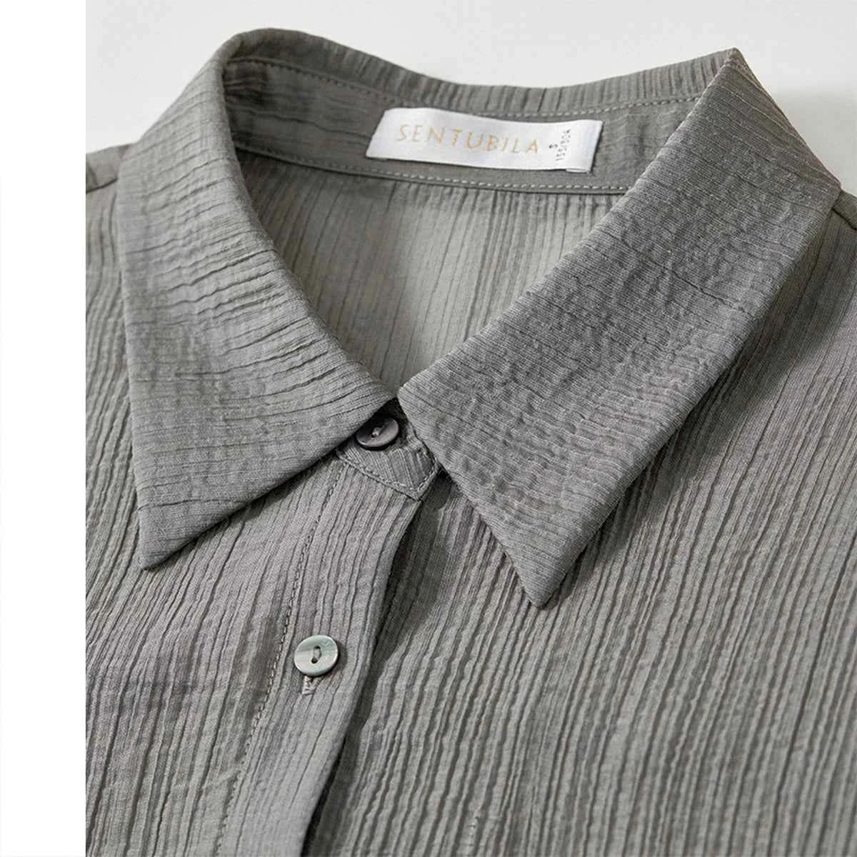 Conjunto Feminino Elegante em Lyocell Camisa e Saia Élodie
