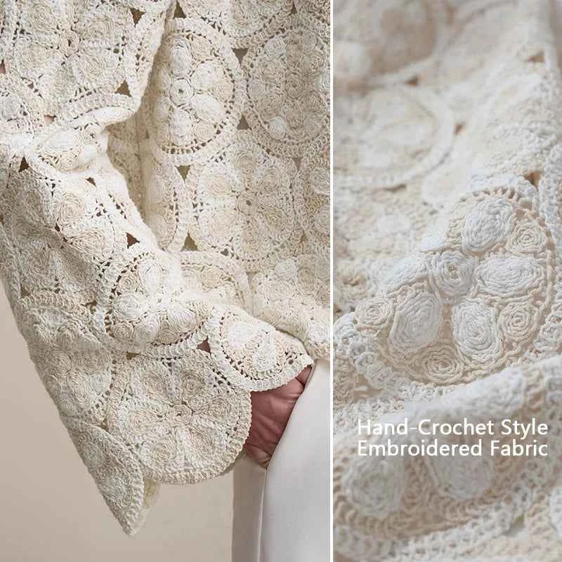 Jaqueta Crochê Elegante Feminina — Presença e Sofisticação