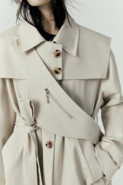 Trench Coat Feminino Helena — Estrutura, Versatilidade e Presença Urbana