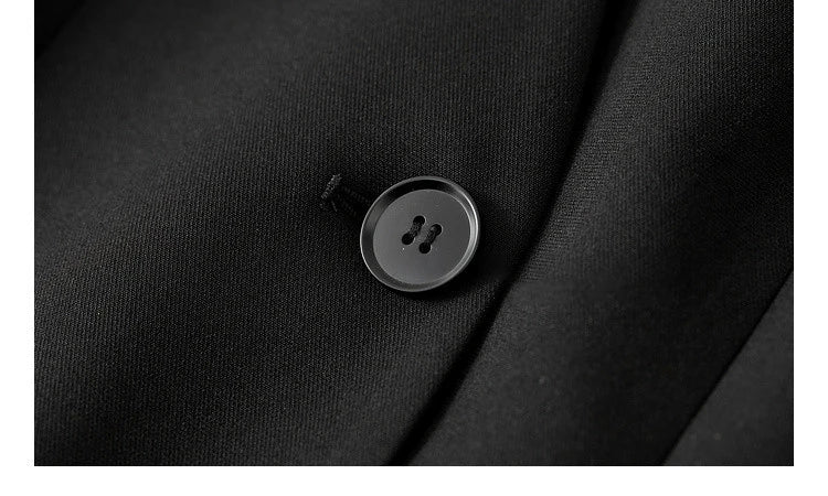 Sentubila mulher 3 peça conjunto roupas 2025 outono moda escritório wear preto colete blazer jaquetas perna larga calça conjunto 141z53019