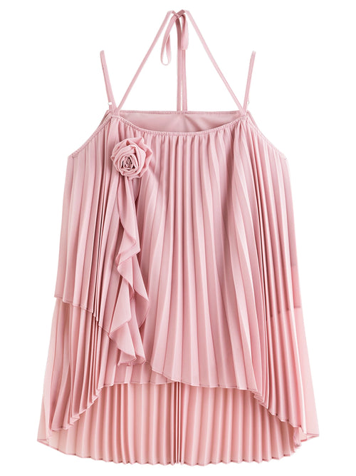 Blusa Floral Tridimensional Plissada - AlmaChic