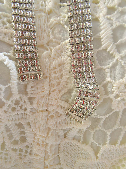 Vestido de Renda Longo Bordado Feminino Isadora